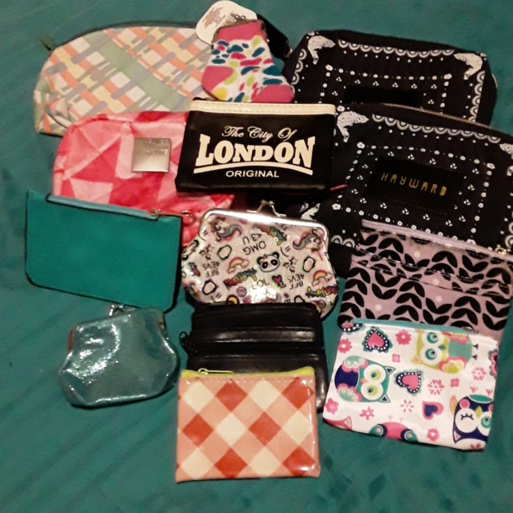 Makeup  bags and miscellaneous change purses
